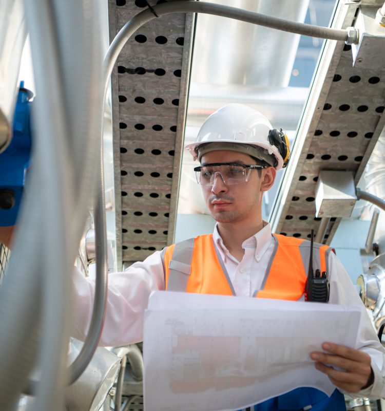 Engineers inspect the completed air conditioning and water systems to continue verifying their functionality.
